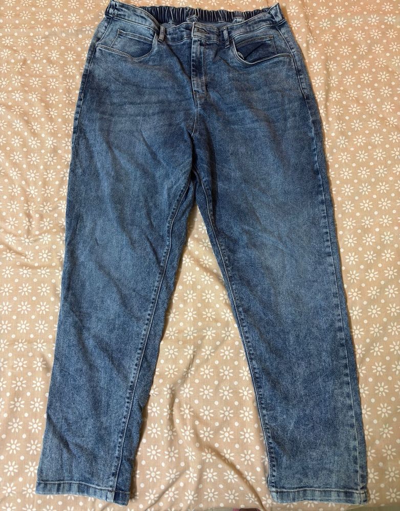 lightly washed here &amp; now denim jeans