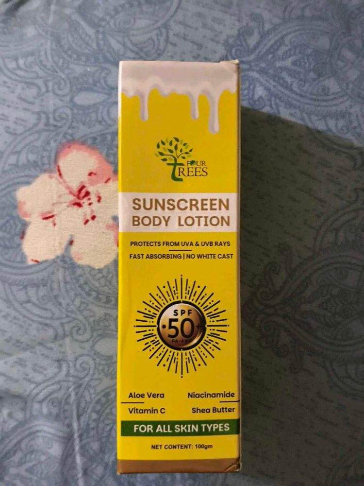 Four Trees Sunscreen Body Lotion SPF 50