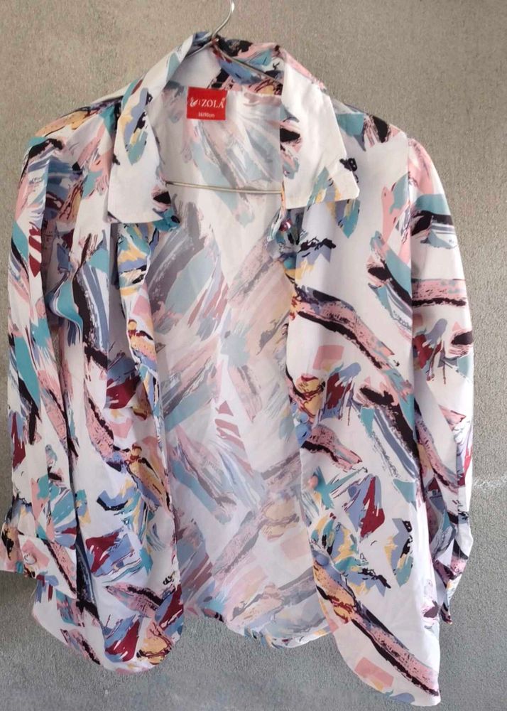 Vibrant Abstract Print shirt for girl