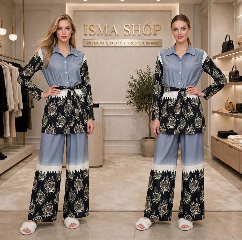 Stylish Printed Kurta Set with Palazzo Pants