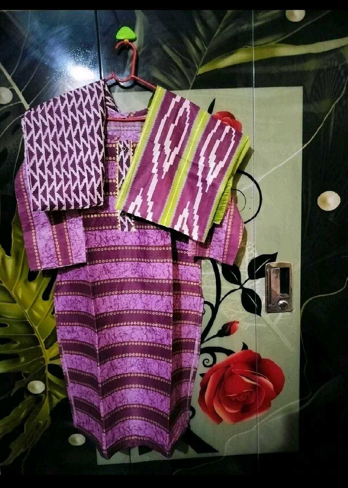 Purple Ethnic Kurta Set