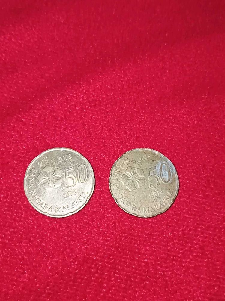 50 Sen Coins - Malaysia