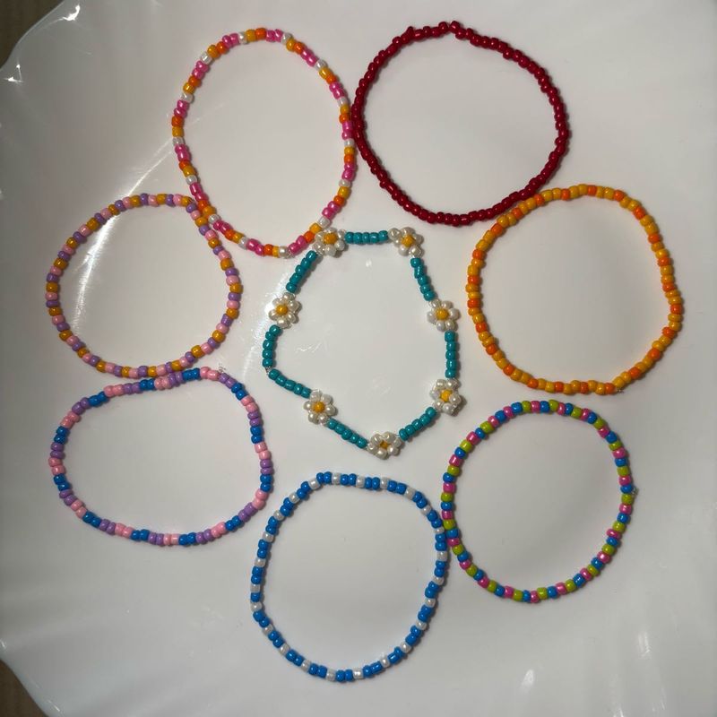 Set of 7 Beaded Bracelets