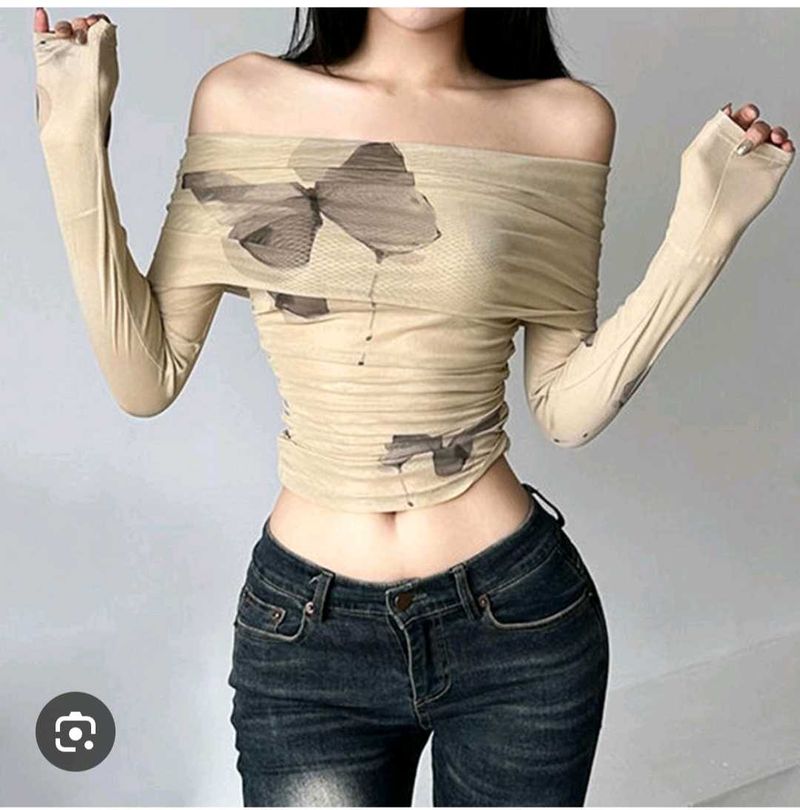 Savana Off-Shoulder sheer Top