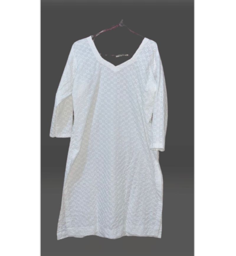 White Chikankari Kurti