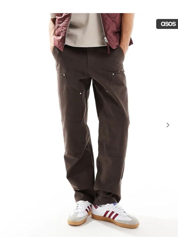 ASOS DESIGN Brown Carpenter Pants