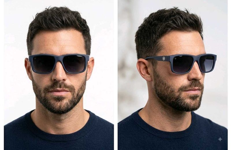 Stylish Men's Blue Sunglasses