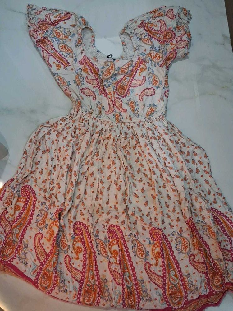 Boho Paisley Print Dress