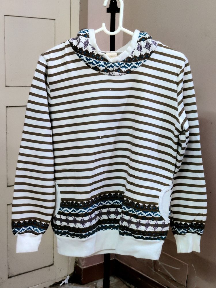 💥BUY1GET1💥 women's imported striped sweatshirt with a Fair Isle hooded sweatshirt
