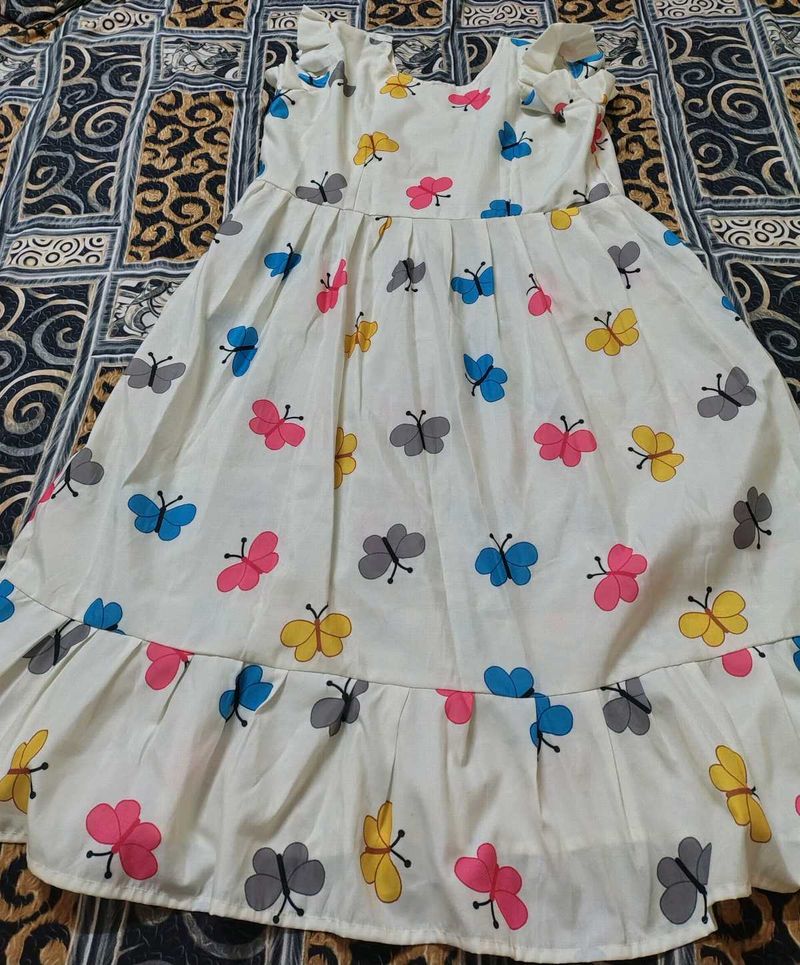 Cute Butterfly Print Dress