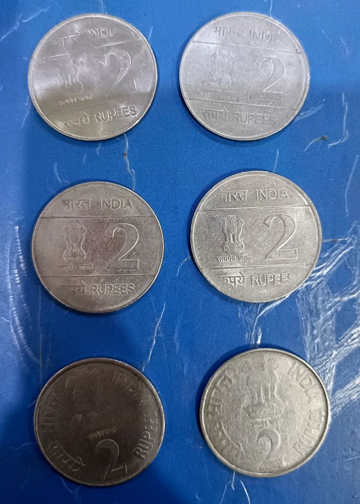 2 Ruppee Different Coins