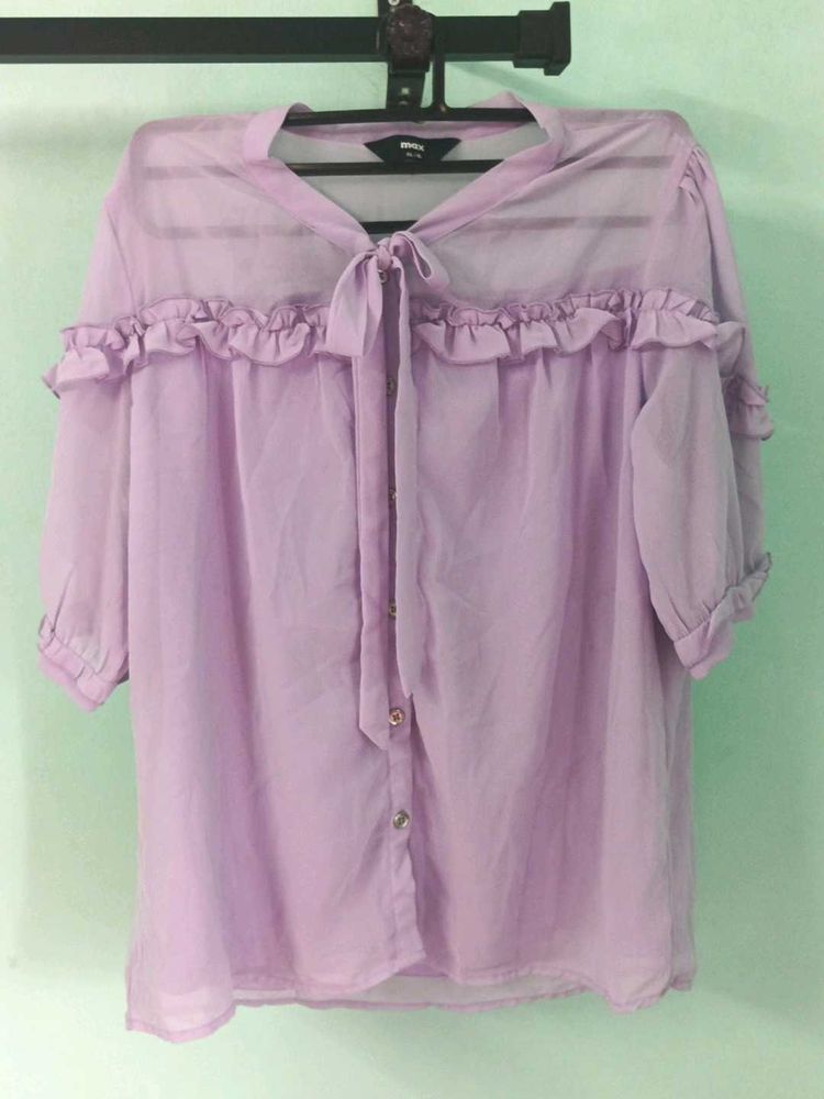 Korean ruffle top
