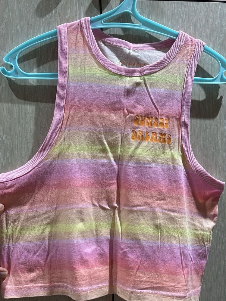 Tie-Dye Crop Tank Top