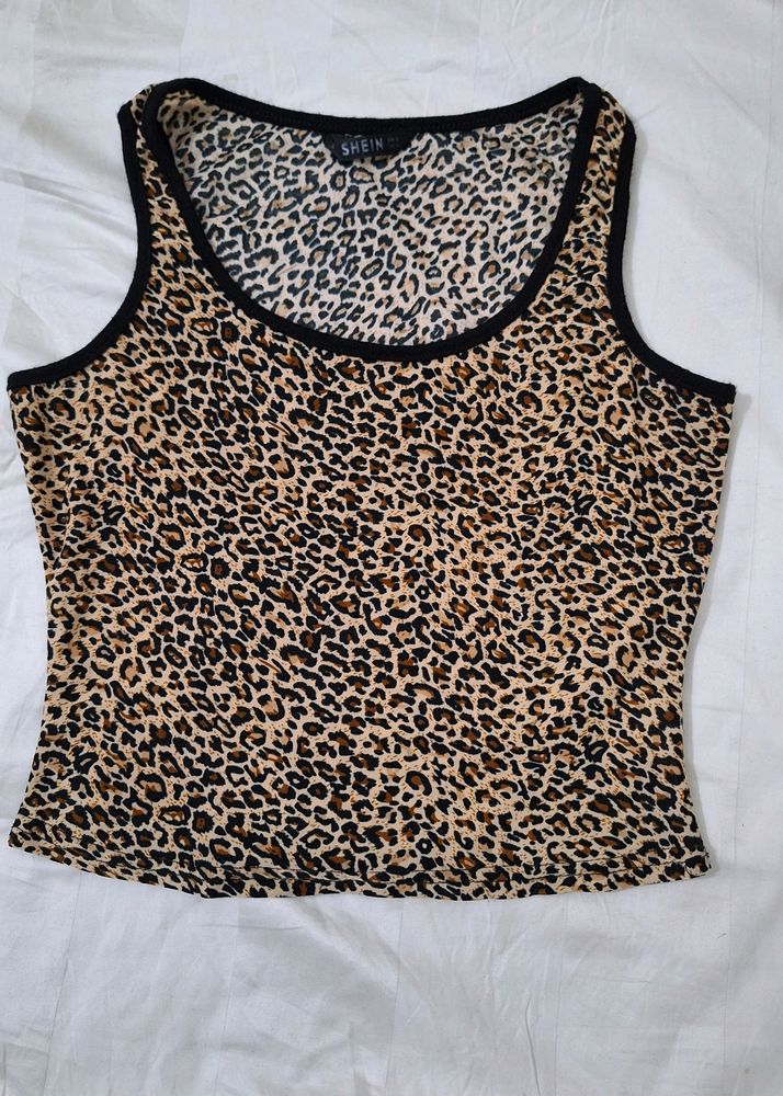 Y2K Leopard Print Tank Top