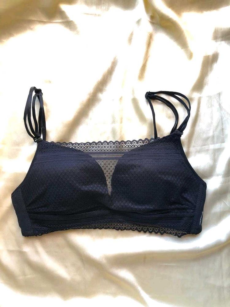 Black Lace Trimmed Bralette