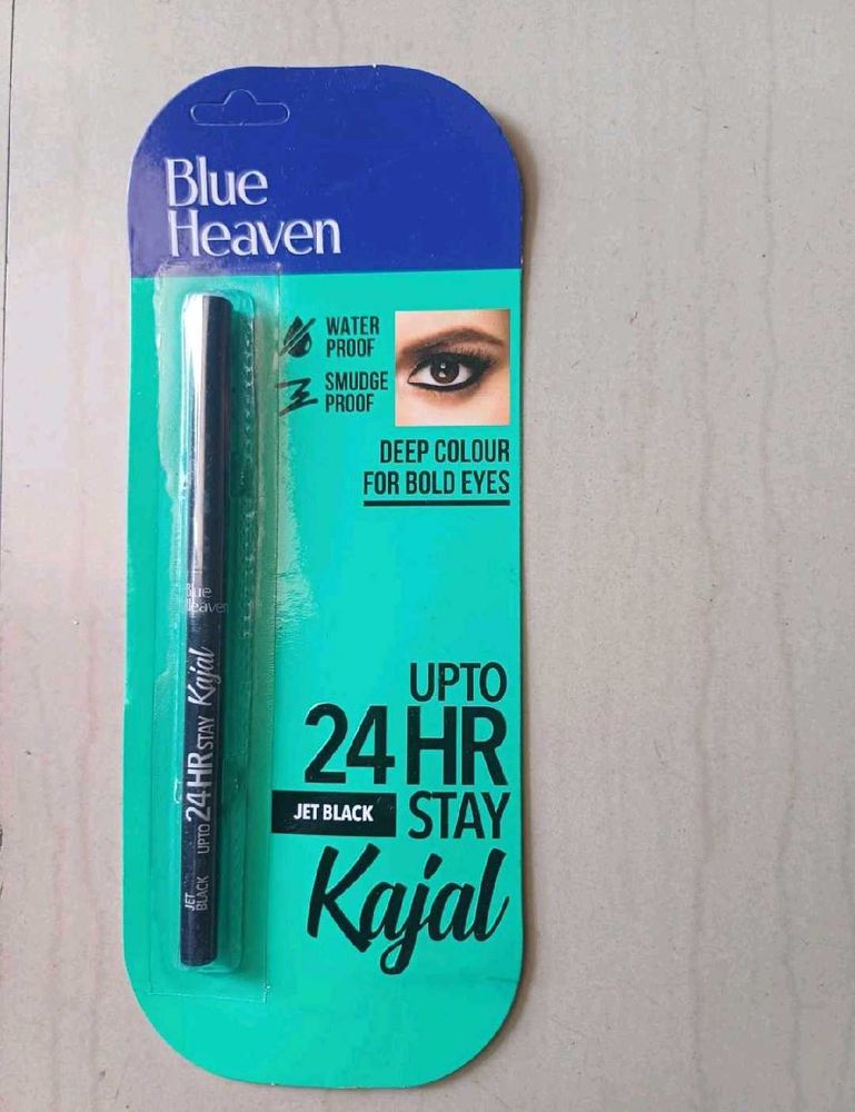 Blue Heaven 24Hr Stay Matte Pencil Kajal Black Wat