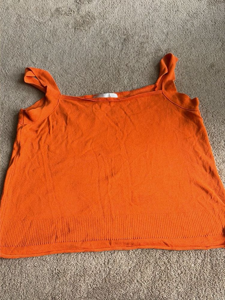 selling this SYSTEM brand tank top in Orange