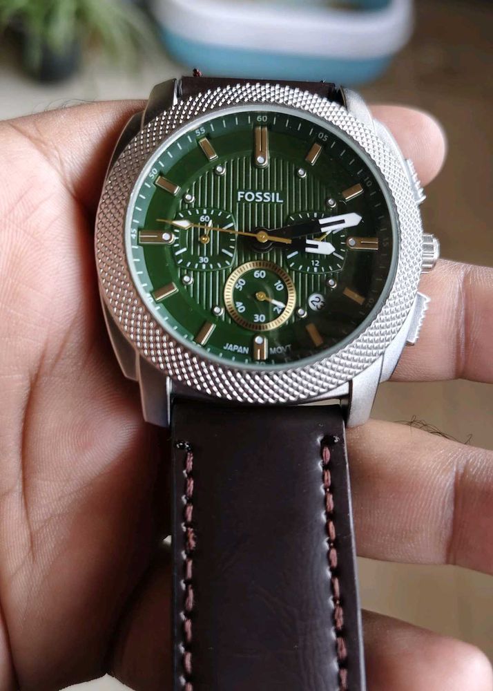 Fossil Watch Green Dail