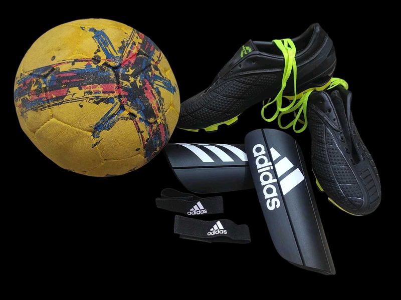Adidas Soccer Cleats &amp; Shin Guards Set