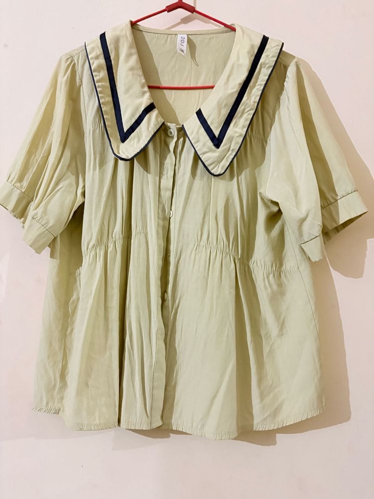 Cute Sailor Collar Top