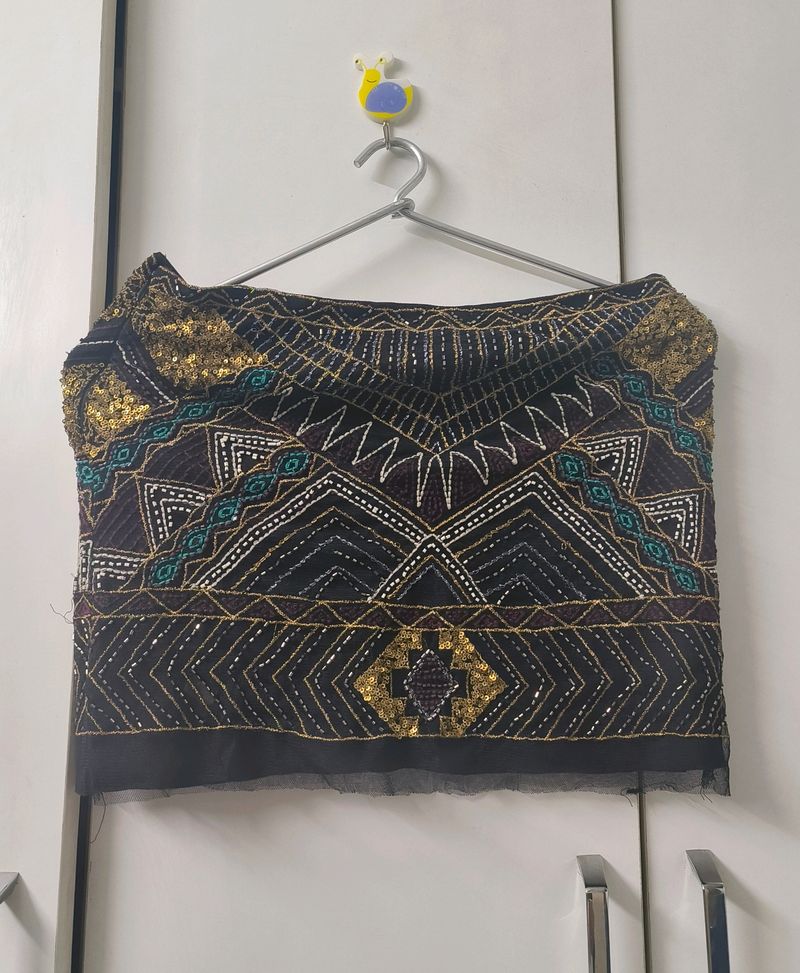 Embellished Short Skirt