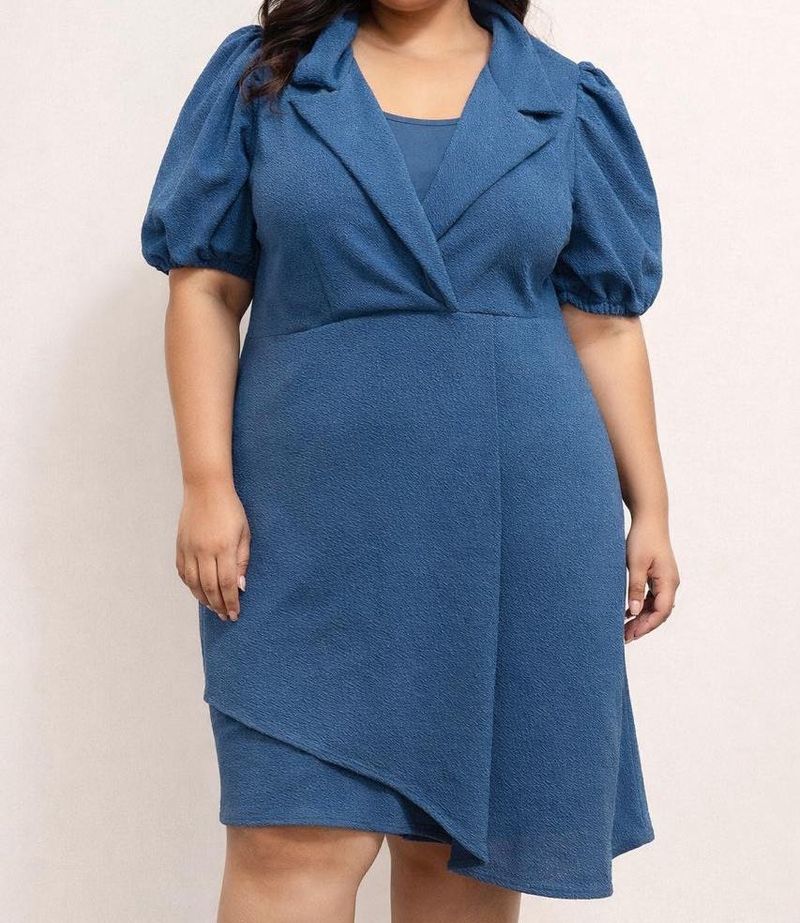 Blue Blazer Dress