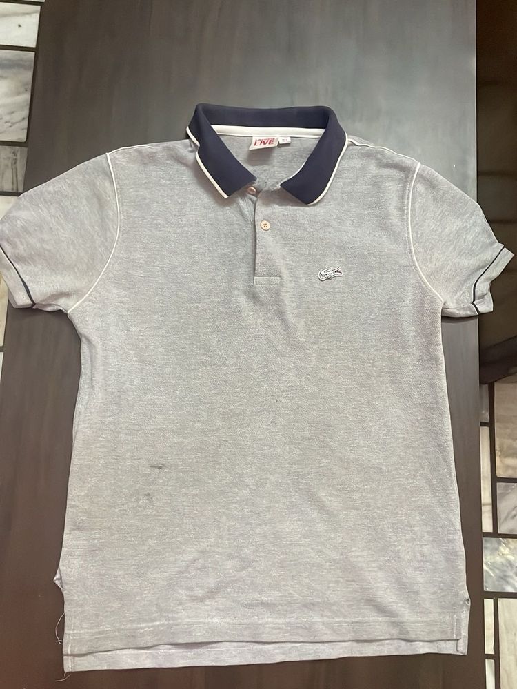 Lacoste Grey Polo T-Shirt
