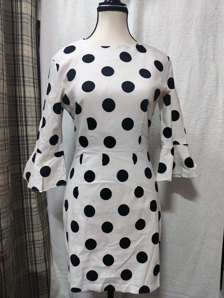 Korean Chic Polka Dot Mini Dress