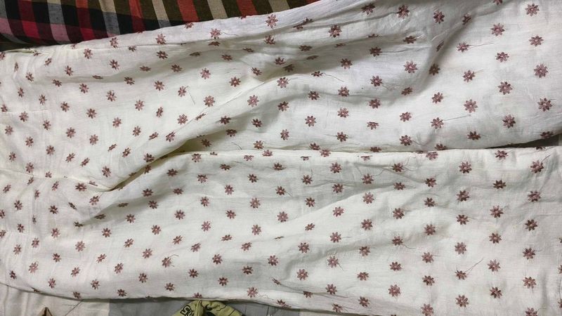 White Floral Palazzos