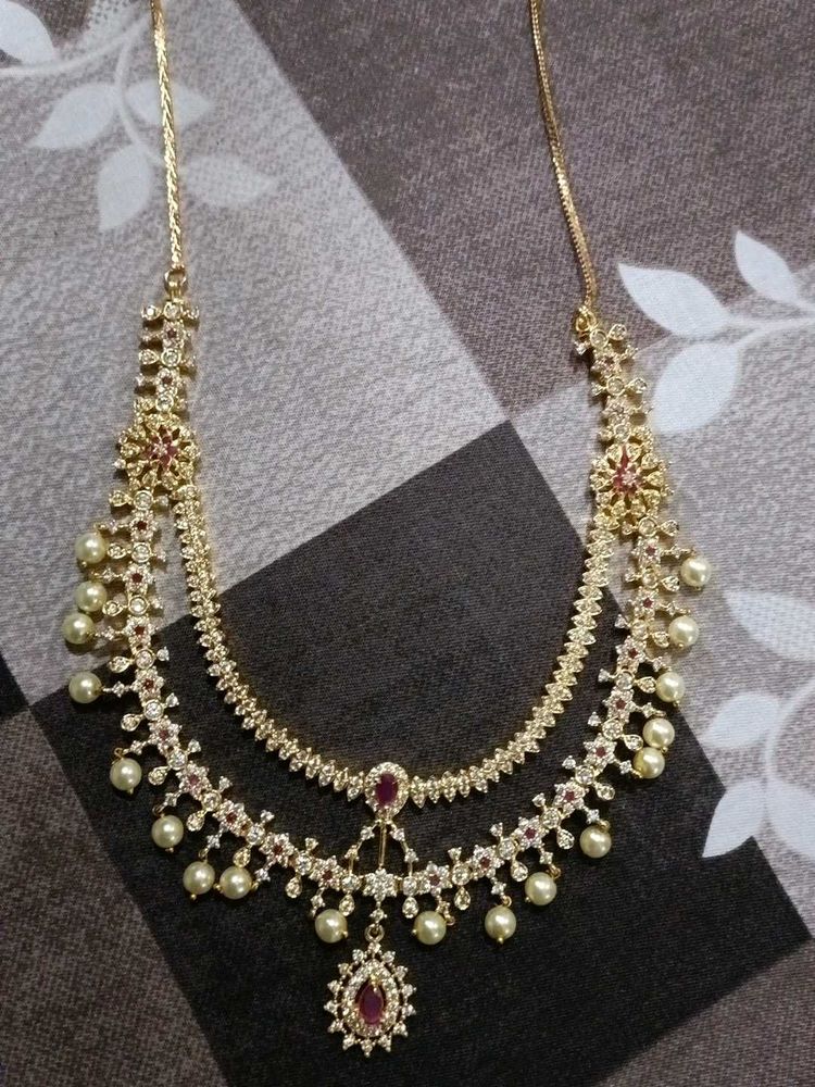 (NOT USED) Elegant rhinestone set w earrings