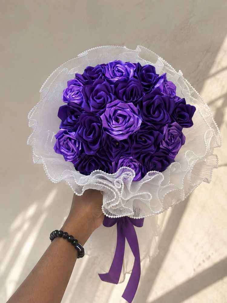 Purple Rose Bouquet