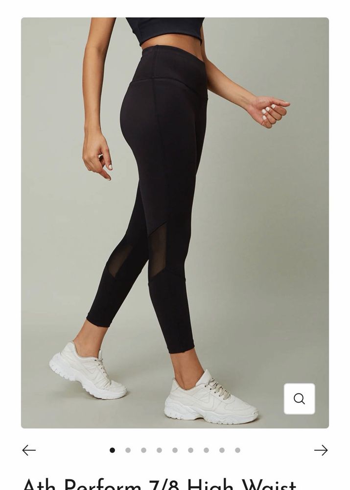 Black High Waist Athleisure Leggings