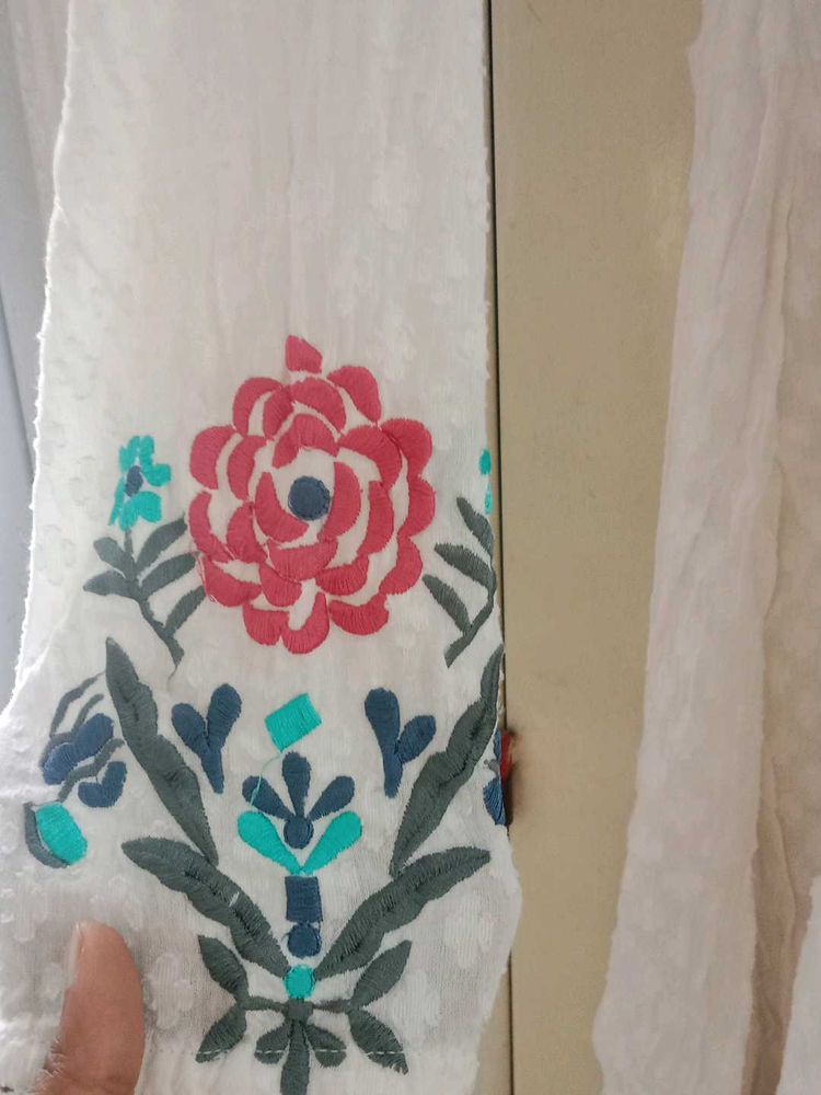 White Chikankari Kurta