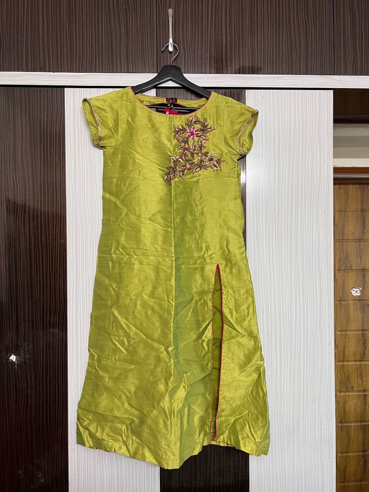 Elegant Lime Green Kurta