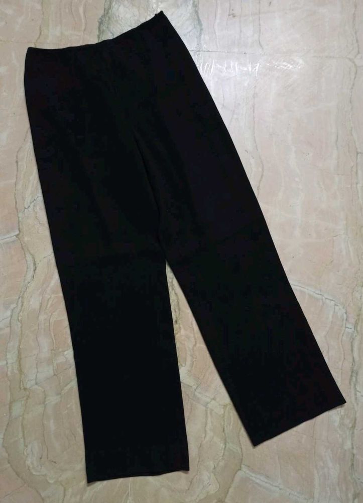 Premium Carlisle Black Crepe Georgette Trousers