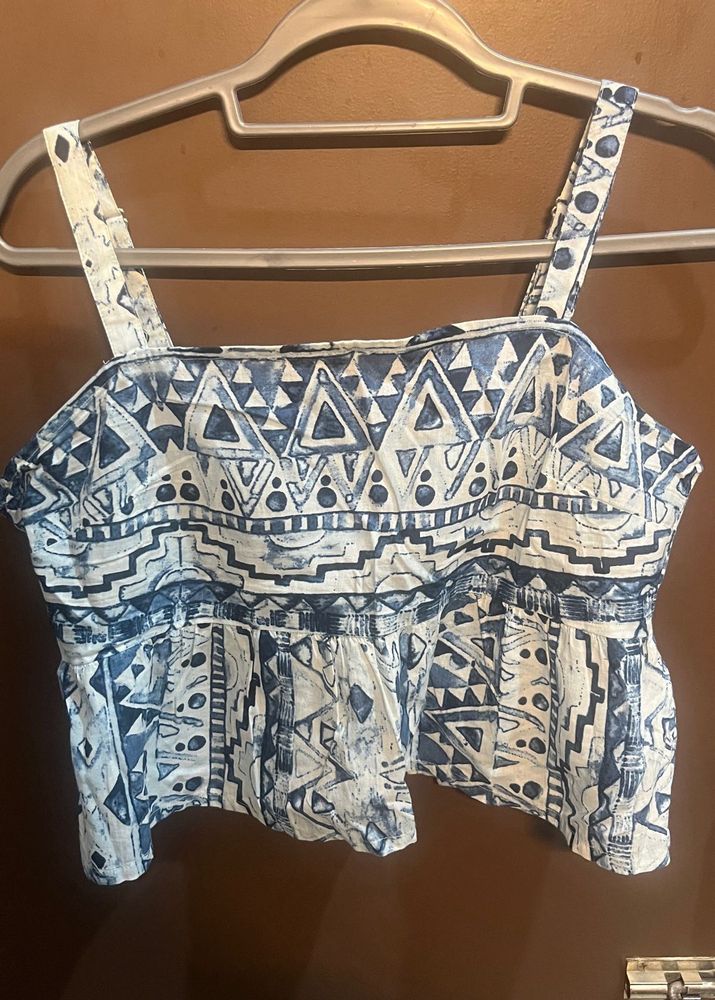 Westside- Boho Print Crop Top