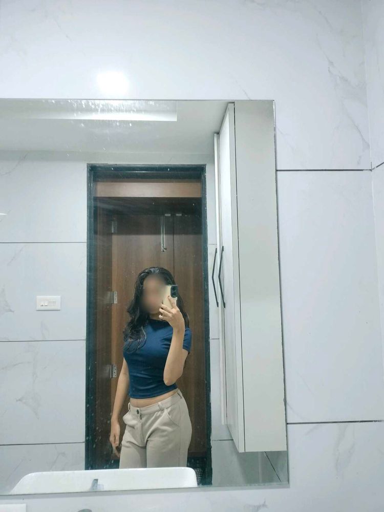Blue Cropped T-Shirt