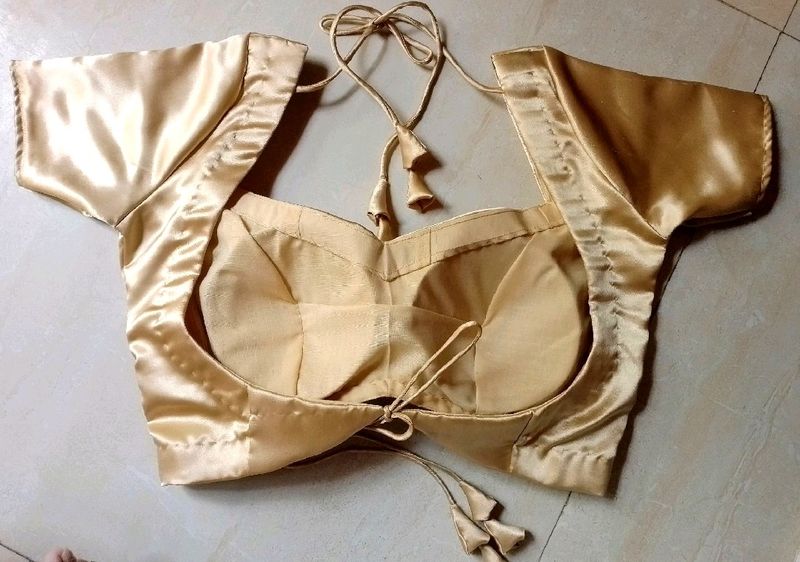 Backless Golden Blouse(Padded)