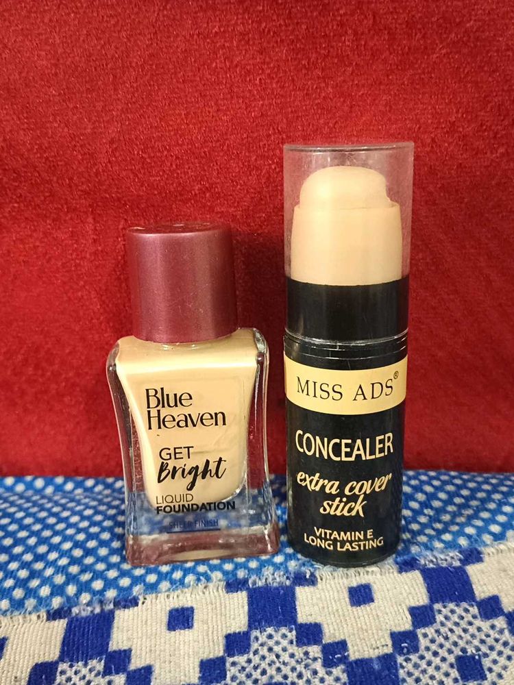 Blue Heaven Foundation &amp; Miss Ads Concealer