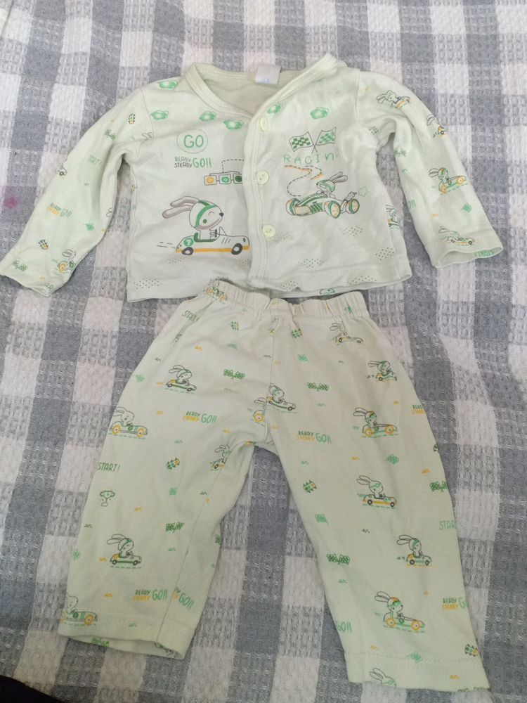 Pure Cotton Set For 0-3 Months Baby