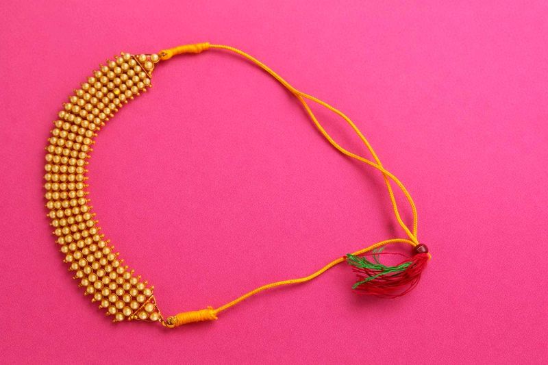 Golden Beaded Necklace