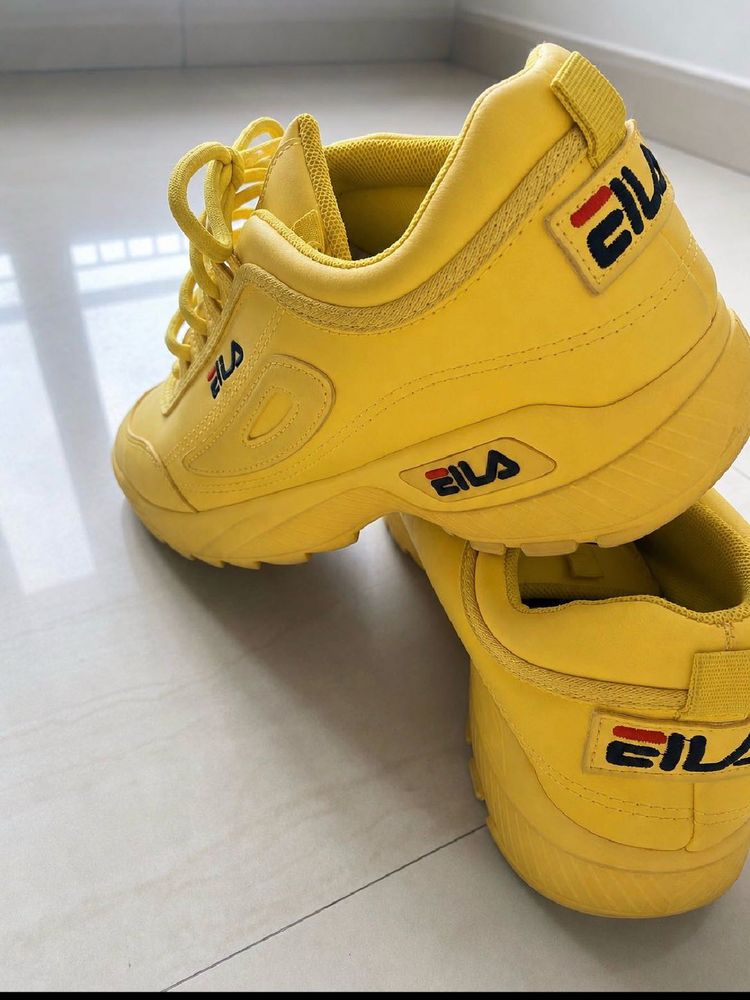 Yellow Fila Sneakers✨