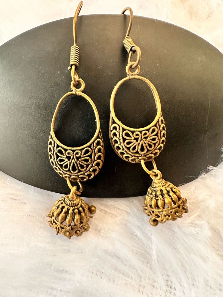 Boho Jhumka Earrings