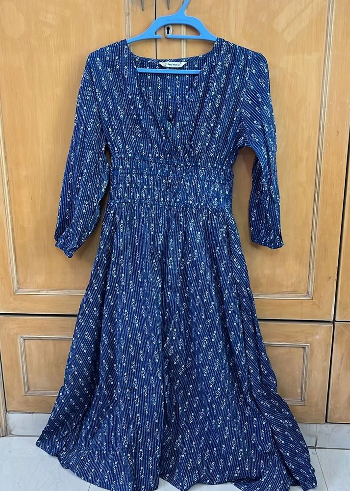 Navy Blue Indowestern Dress