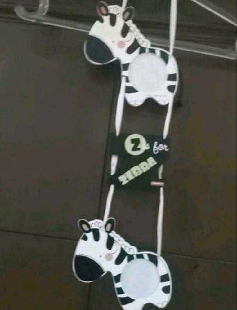 Fisher-Price Wooden Photo Frame Hanging Zebra