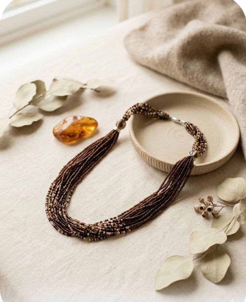 Boho Beaded Necklace
