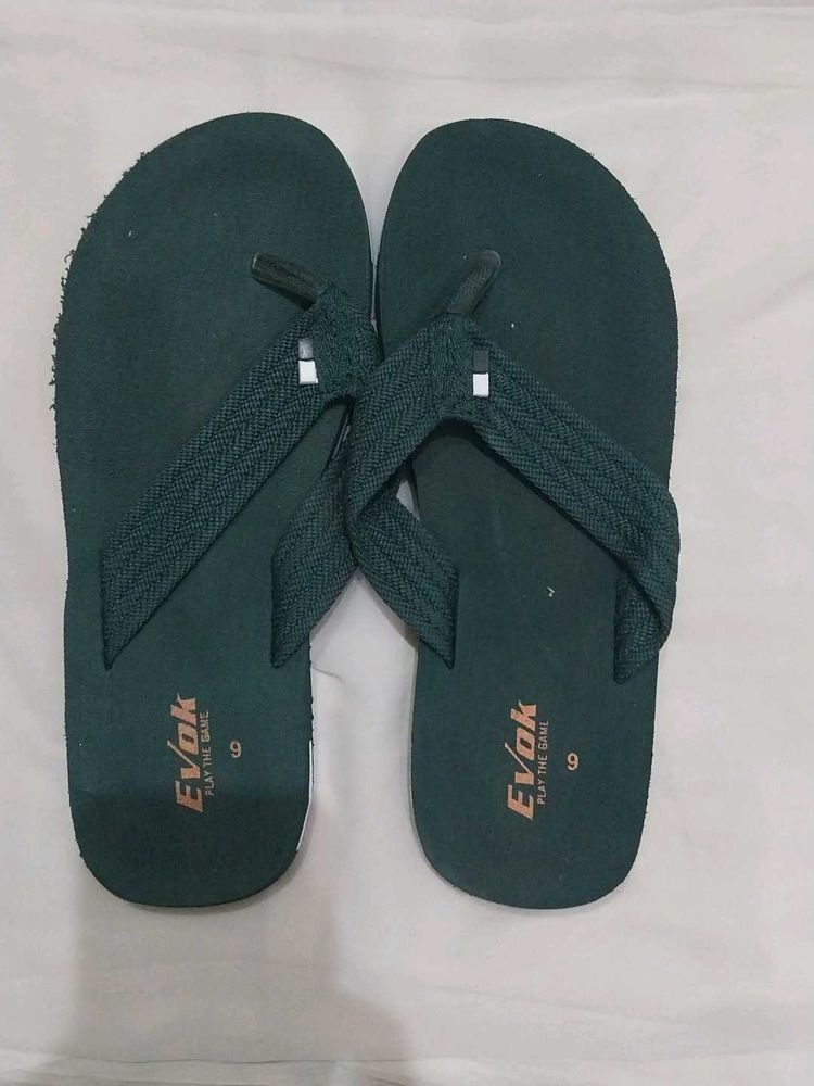 Evok Flip Flops - Dark Green