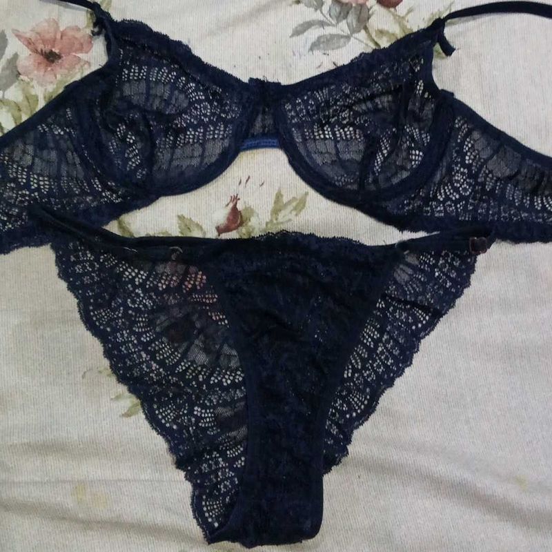 Bridal lace underwired bra panty set Brand Maurnee