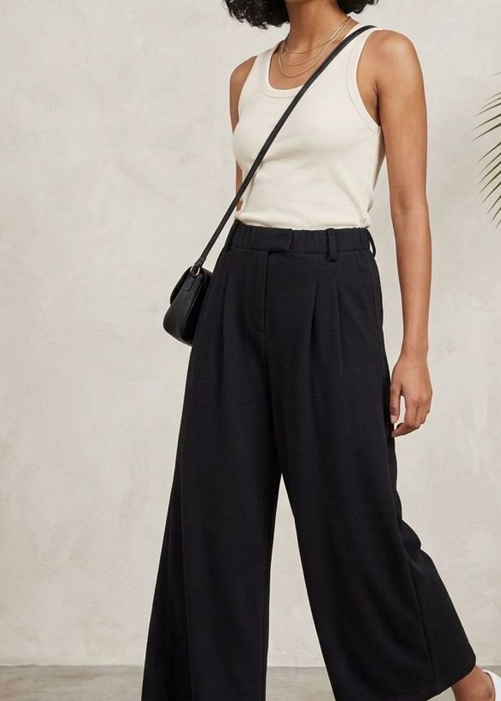 Black Wide-Leg Pants