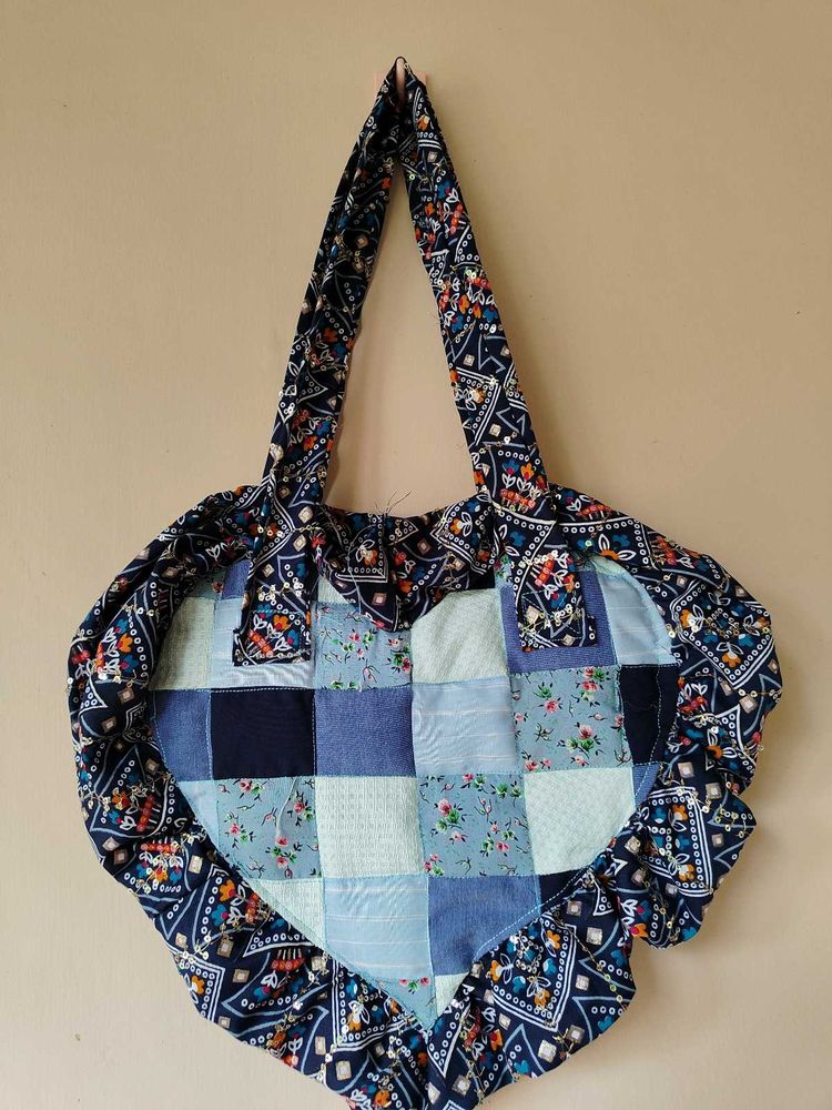 Patchwork Heart Tote Bag